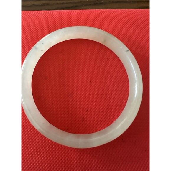 jade bangle bracelet used pre owned Opening 3”  76.2mm - Picture 1 of 4